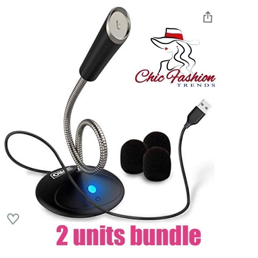 USB Microphone for Computer [Plug and Play] Omnidirectional for Podcast PC